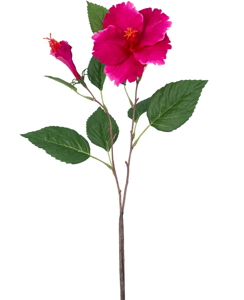 Künstliche Blume Hibiskus 73 cm rosa