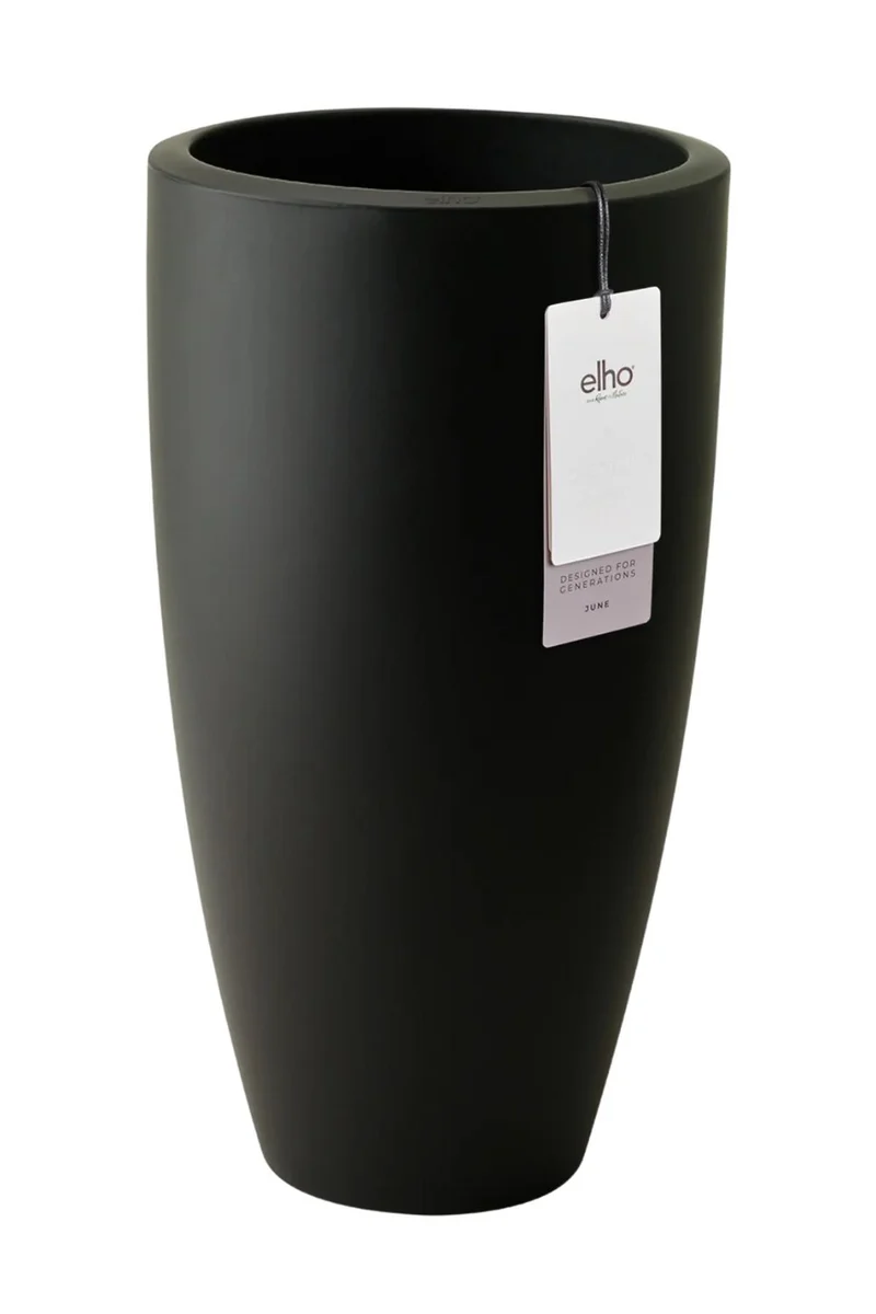 Blumentopf Elho June Round High 39 cm Schwarz