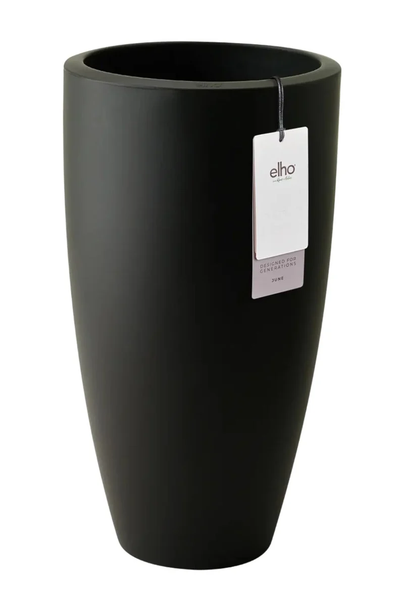 Blumentopf Elho June Round High 30 cm Schwarz