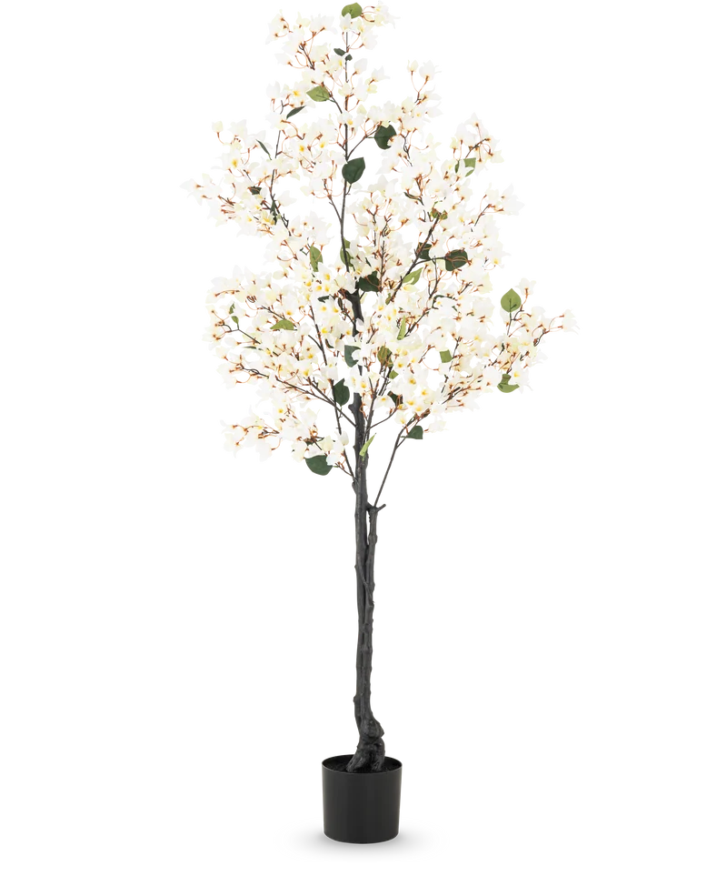Bougainvillea Kunstpflanze 180 cm weiß