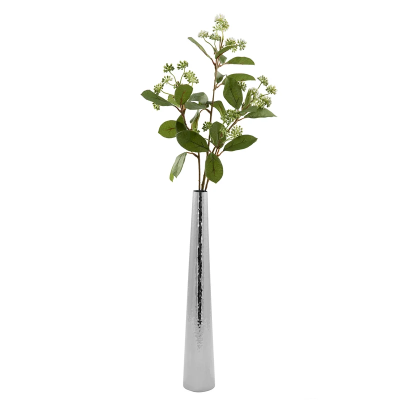 CUBA Vase silberfarben