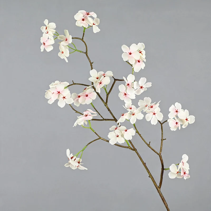 Künstliche Birnenblüte Einzelstiel, 76 cm, Seidenstoff, modern, für Hochzeit, Dekoration, Shop, Büro