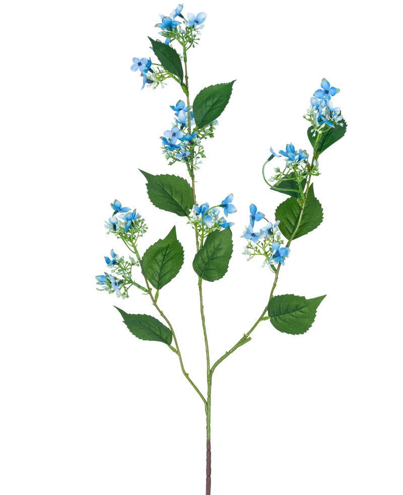 Künstliche Blume Wild Hydrangea 93 cm blau