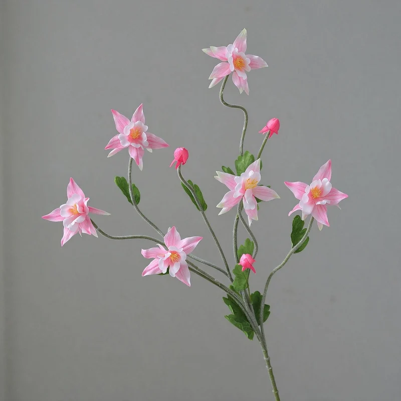 Künstliche Clematis 88 cm, Seidenblumen-Busch mit 9 Blüten, ländlicher Stil für Hochzeit, Innenraum, Tischdeko