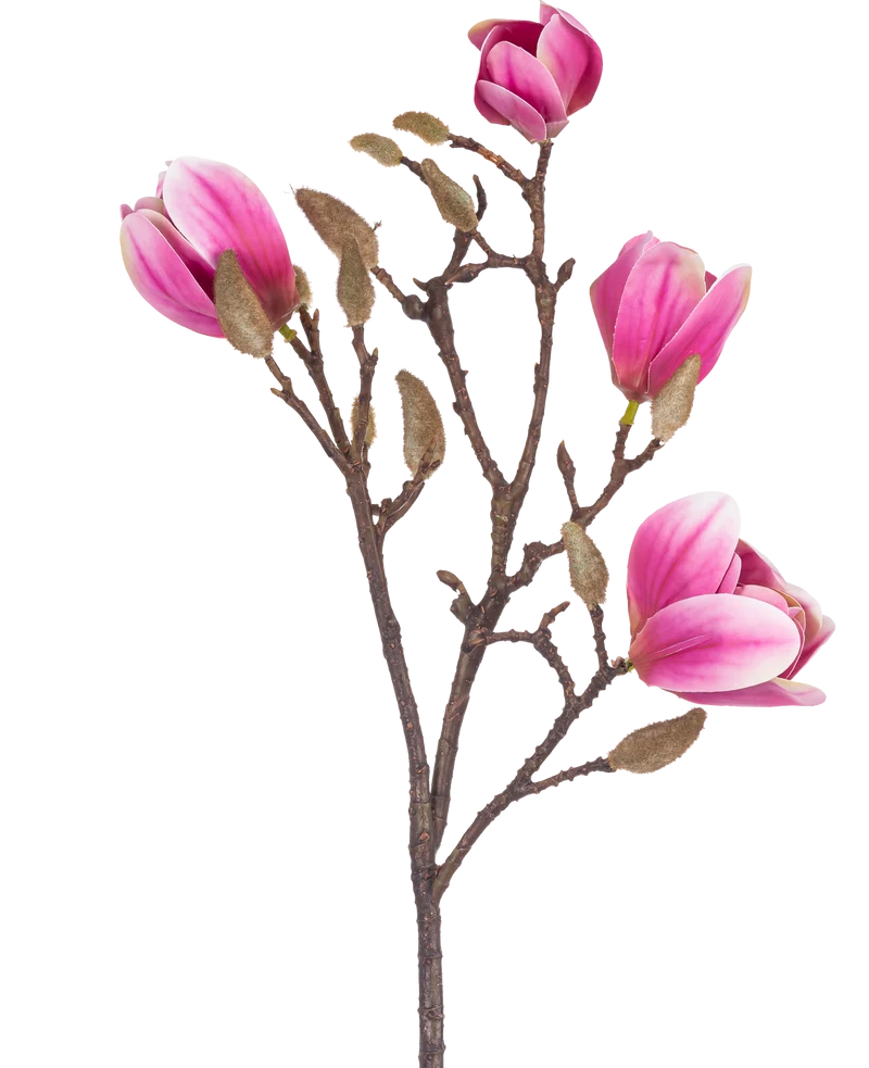 Künstliche Magnolie 50 cm rosa
