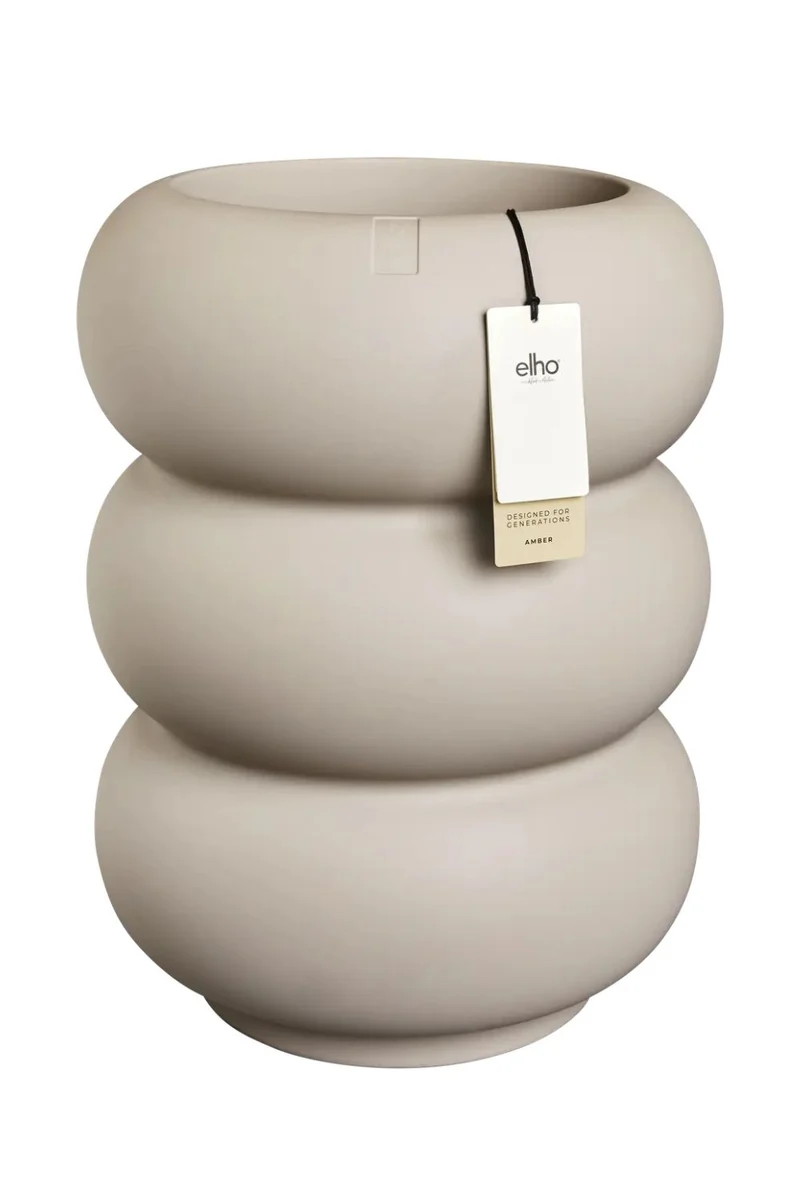Blumentopf Elho Amber Roll High 58 cm Balanced Beige