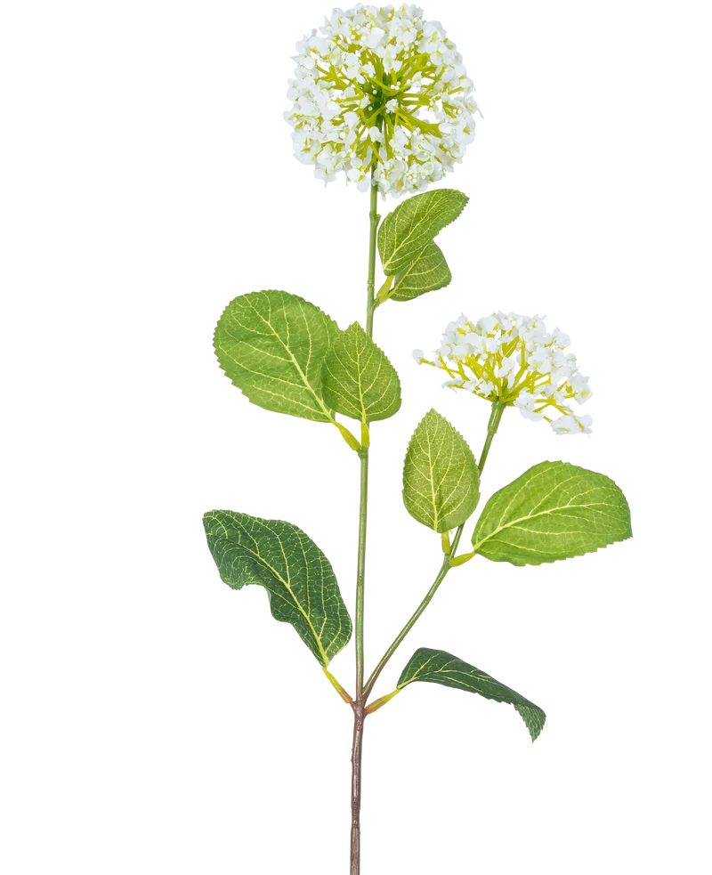 Künstliche Blume Schneeball/Viburnum 70 cm grün/weiß