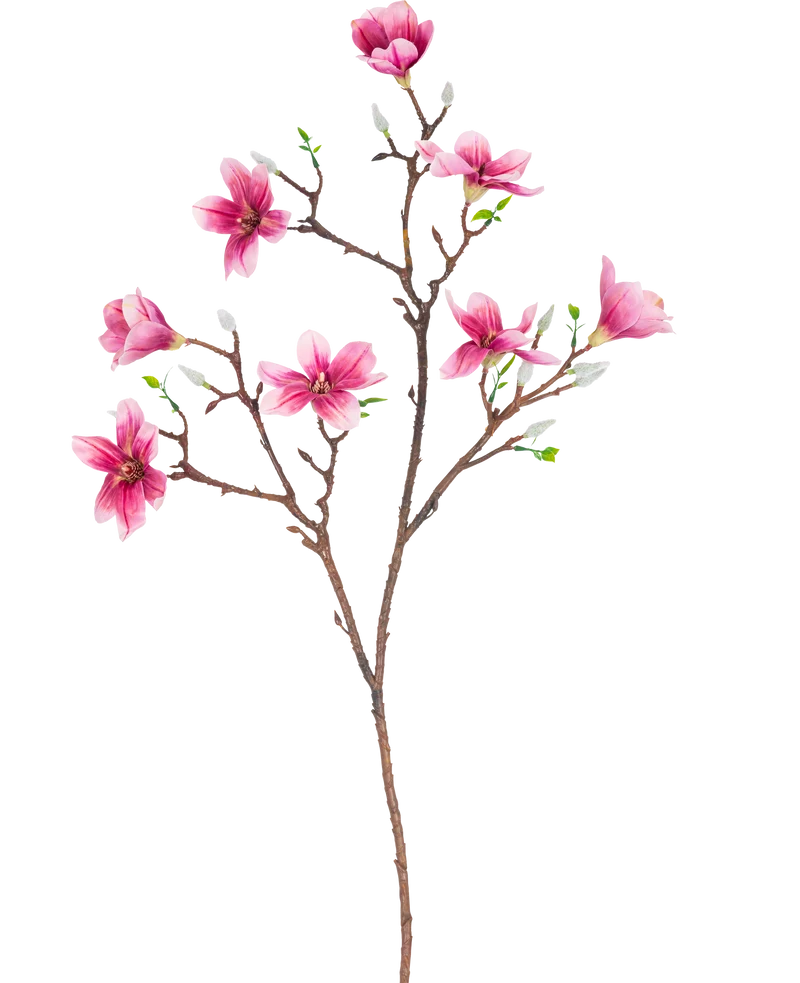 Künstlicher Zweig Magnolie kleinblütig 89 cm rosa