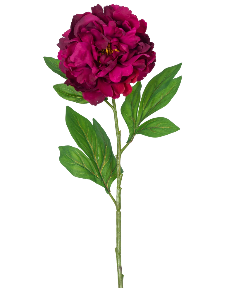 Künstliche Blume Pfingstrose 77 cm aubergine
