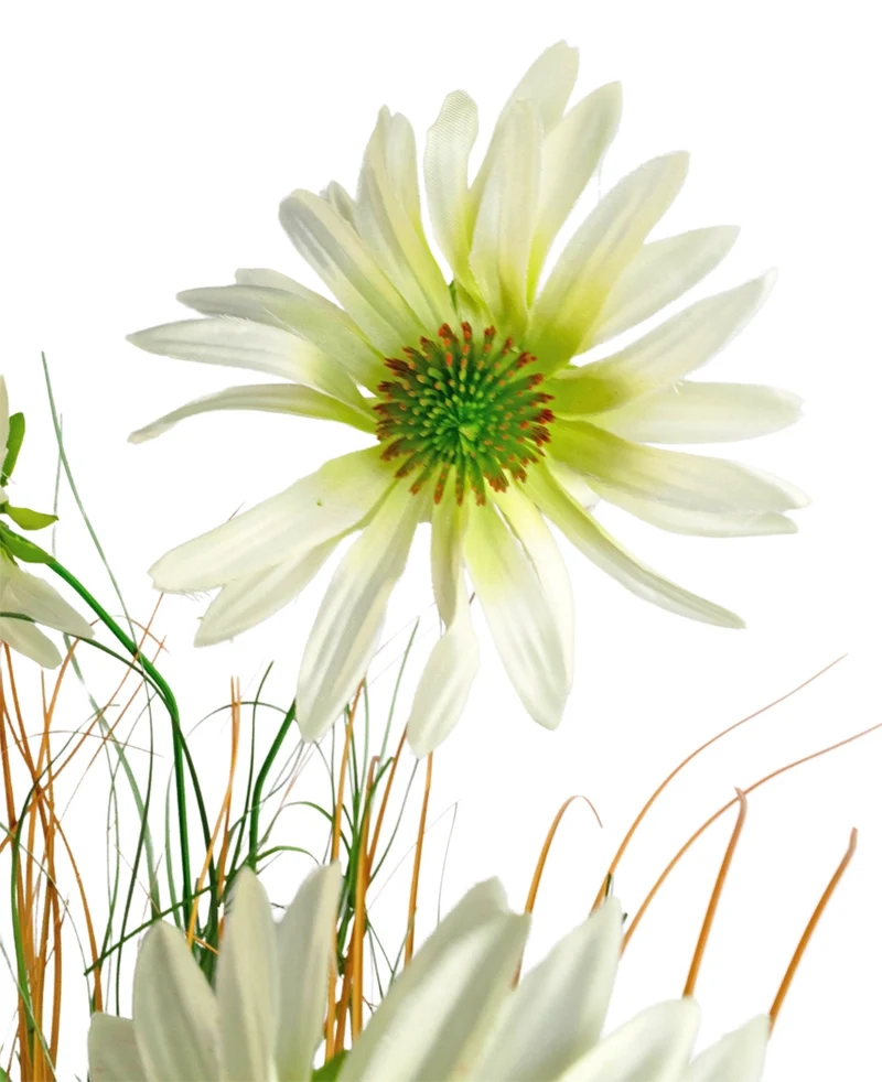 Kunstgras chrysant uienpot 90cm brandvertragend