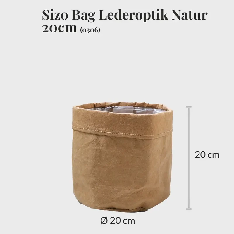 3er Übertopfset 1L 1M 1S Weiß-Natur