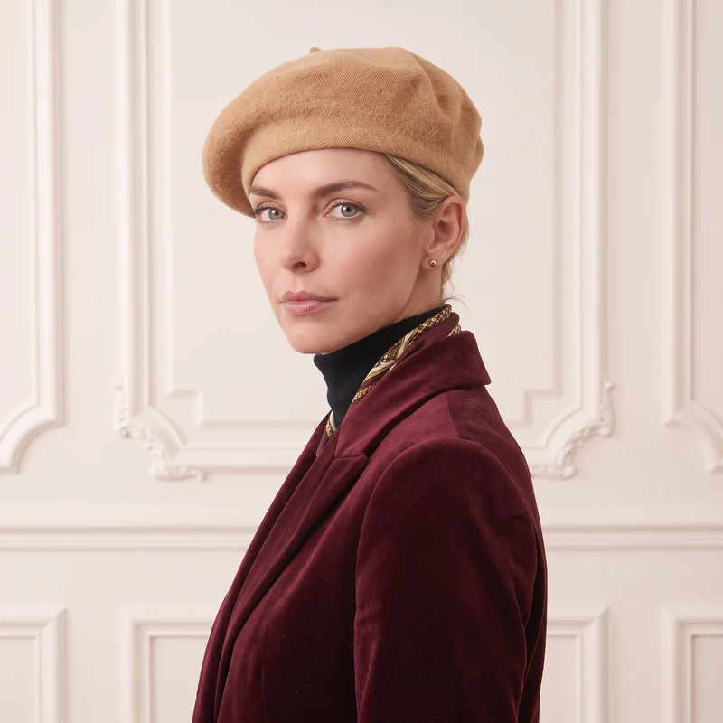 Traditionelles Frauen-Barett aus 100% Wolle | La Parisienne