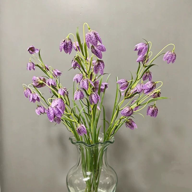 Künstliche Kaiserkrone (Fritillaria), 90 cm, Seidenstoff, weiß-grün, für Zuhause, Hotel, Hochzeit, Schaufensterdekoration