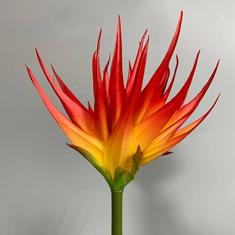 Künstliche Phoenix-Blume, 85 cm, Latex-Material, Schwarz-Lila, Orange-Rot, Weinrot, für Büro, Hotel, Schaufensterdekoration