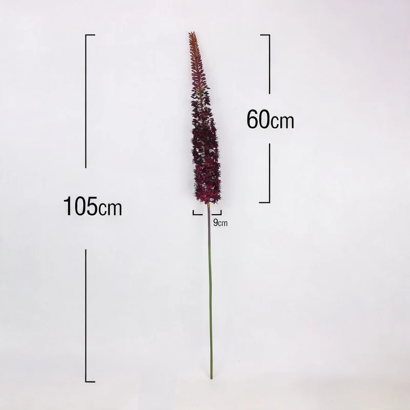 Künstliche Fuchs-Schwanzblume 105 cm, Seidenblume, single Stem für Hochzeit, Dekoration, Innenraum, Grabfloristik