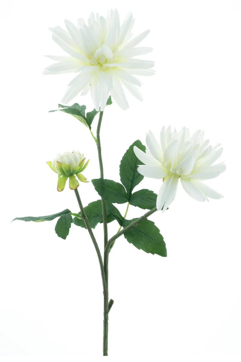 Dahlie Kunstblume Weiß 76 cm