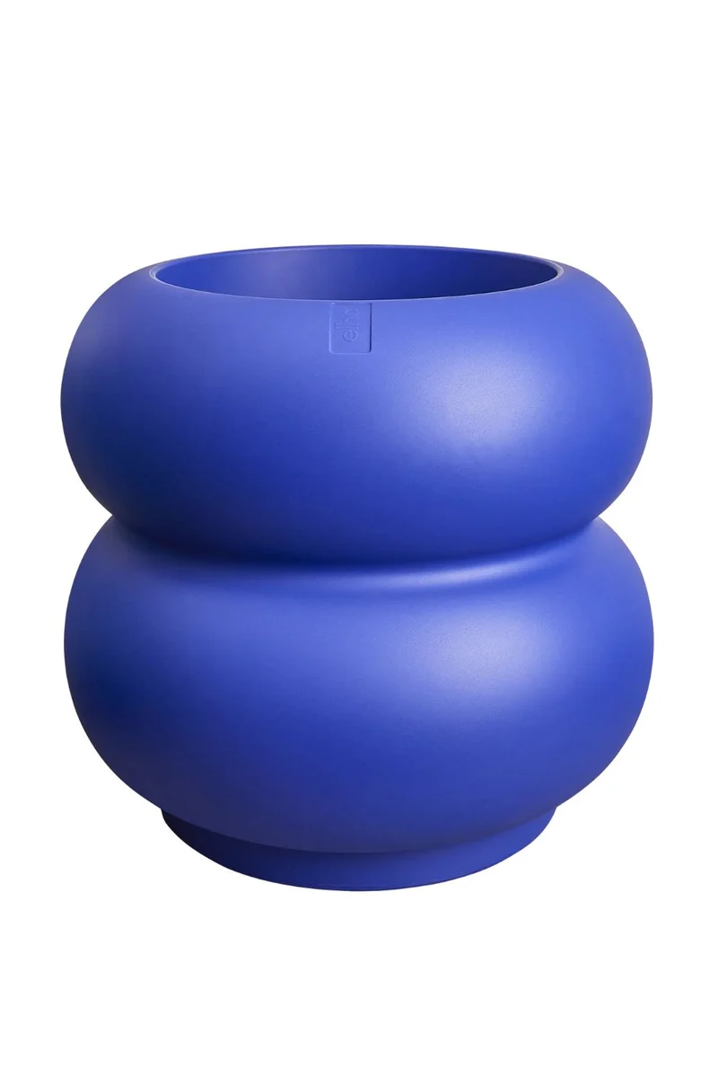 Bloempot Elho Amber roll low 40cm Royal Blue