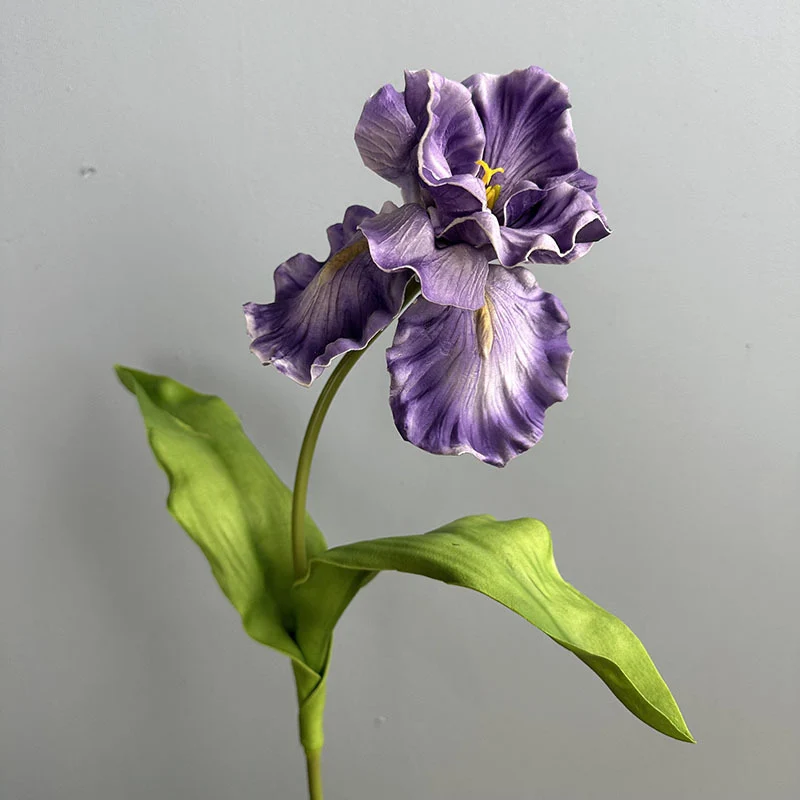 Künstliche Iris aus PU, 64 cm hoch, 15 cm Blütendurchmesser - für Hochzeiten, Büros, Hotels & Wohnaccessoires, 6 Farben