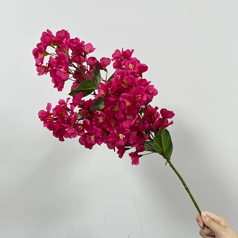 Künstliche Begonien-Blüten, 74 cm, Polyester, moderne Deko für Zuhause, Hochzeiten und Gewerbe