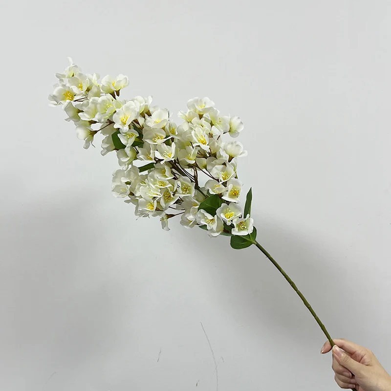 Künstliche Begonien-Blüten, 74 cm, Polyester, moderne Deko für Zuhause, Hochzeiten und Gewerbe