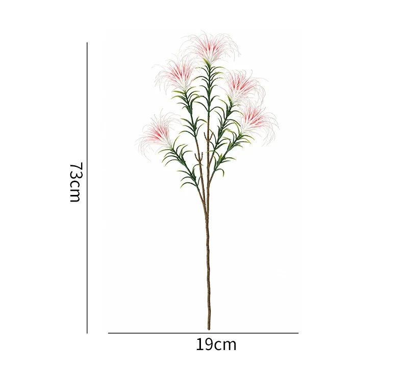 Künstliche Ziergräser, 73 cm, PE-Material, perfekt für Hochzeiten, Büros und Geschäftsdekoration