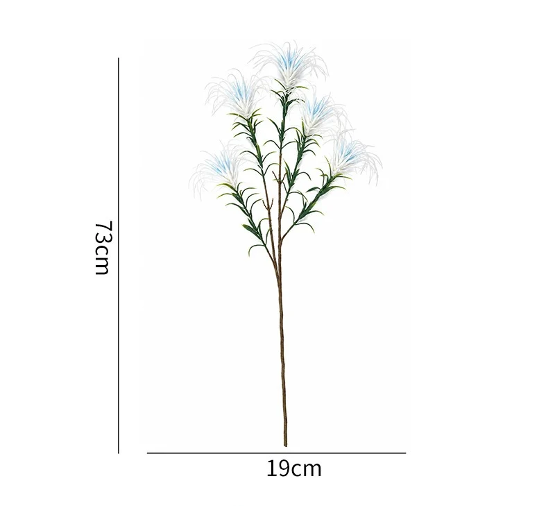 Künstliche Ziergräser, 73 cm, PE-Material, perfekt für Hochzeiten, Büros und Geschäftsdekoration