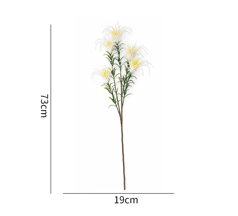 Künstliche Ziergräser, 73 cm, PE-Material, perfekt für Hochzeiten, Büros und Geschäftsdekoration