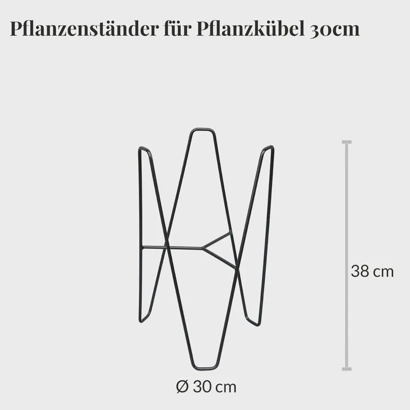 Pflanzenständer Metall Schwarz