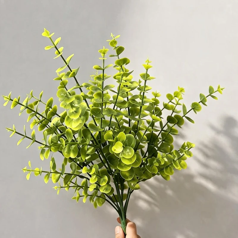 Künstliche Eukalyptus-Pflanze 30 cm, PE/PVC, realistisch, für Hochzeit, Büro, Hotel, Schaufenster, langlebig, allergikerfreundlich