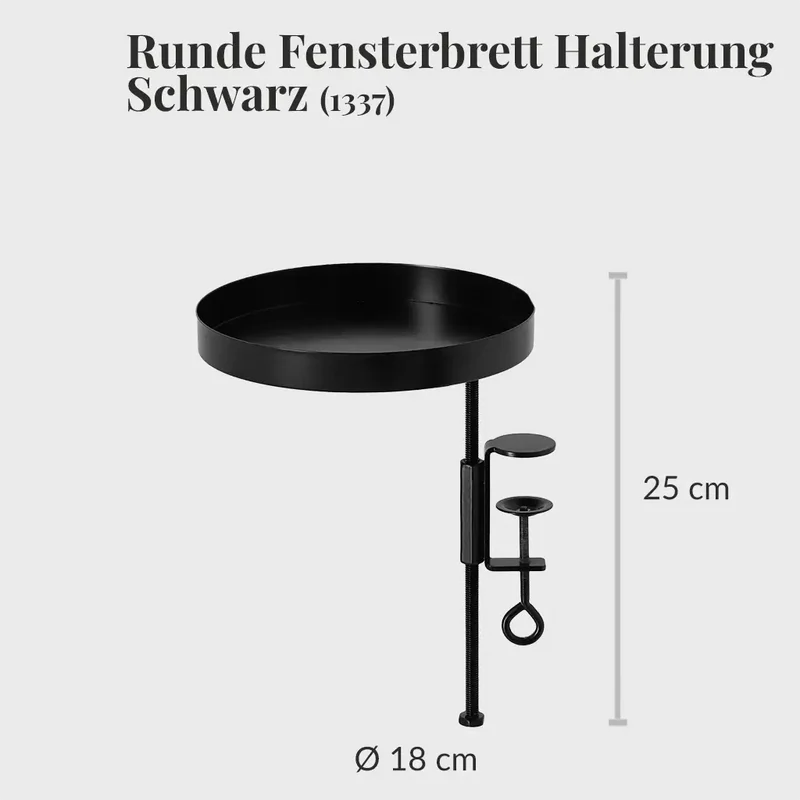 Runde Fensterbank Halterung für Pflanzen