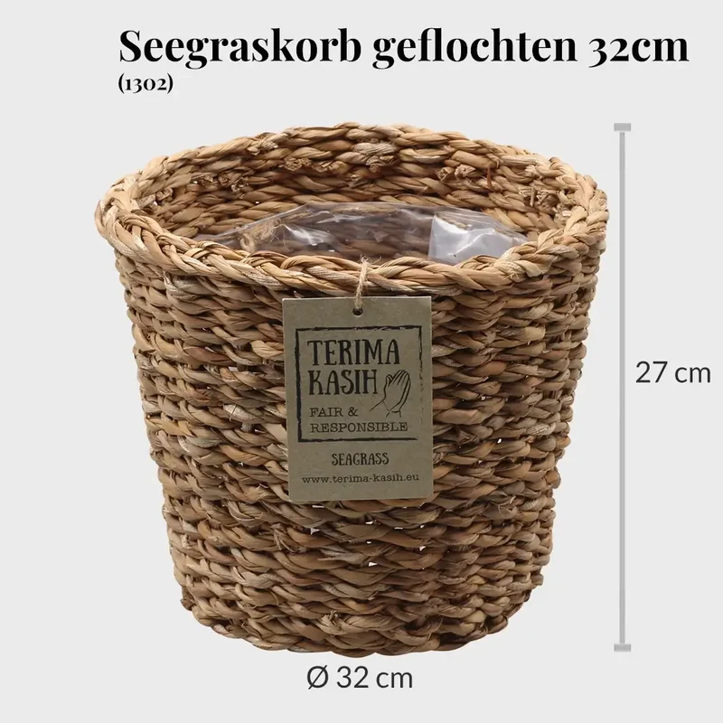 Seegraskorb geflochten 32cm