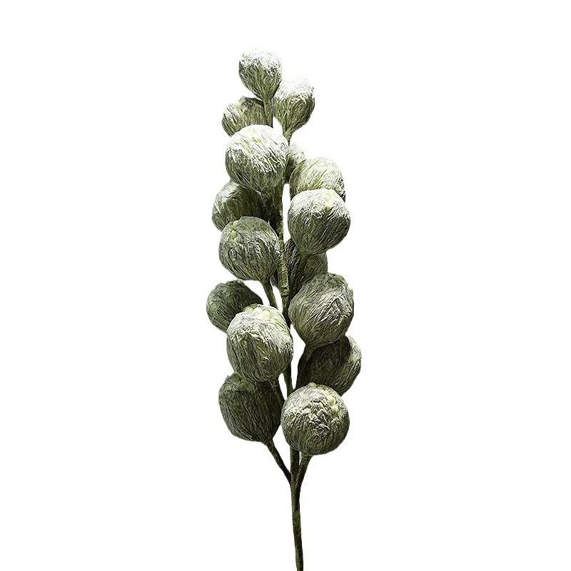 Künstliche EVA-Schaumblume Grün verbotene Frucht, 100 cm, single Stem, realistische Dekoration für Büro, Hotel, Schaufenster