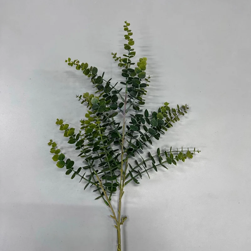 Künstlicher Eukalyptus 80 cm, Buscheinsatz für Floristik, Hochzeit, Beerdigung, Raumdekoration, langlebig, allergenfrei