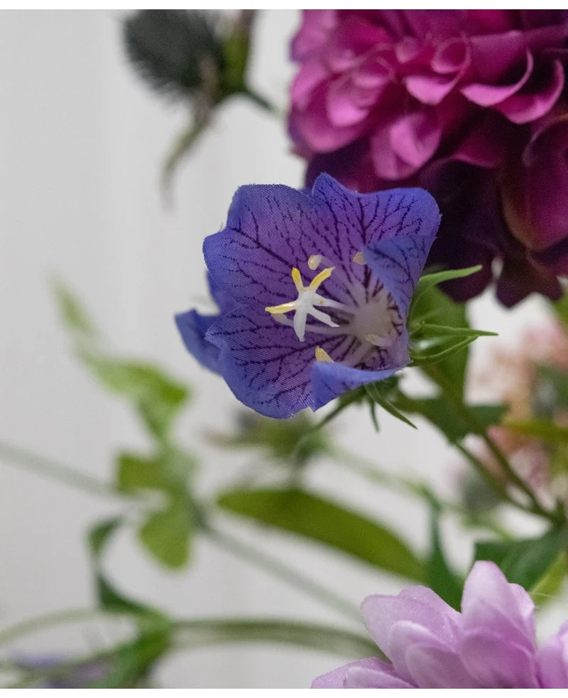 Künstliche Blume Gras Glocke 62 cm lila