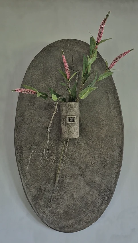 Kunstbloem Veronica roze 64 cm