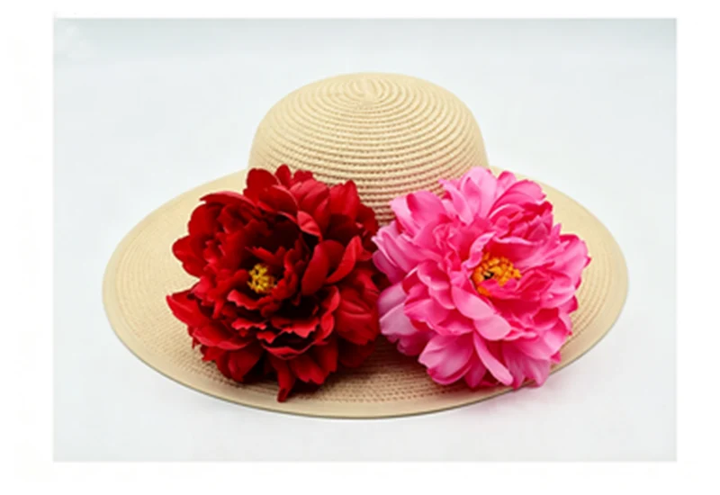 Künstliche Seiden-Pfingstrose Blütenköpfe 14 cm Ø – 3 Stück pro Pack, Hochzeit Dekoration, DIY Girlanden, Tischdekoration, Brautaccessoires