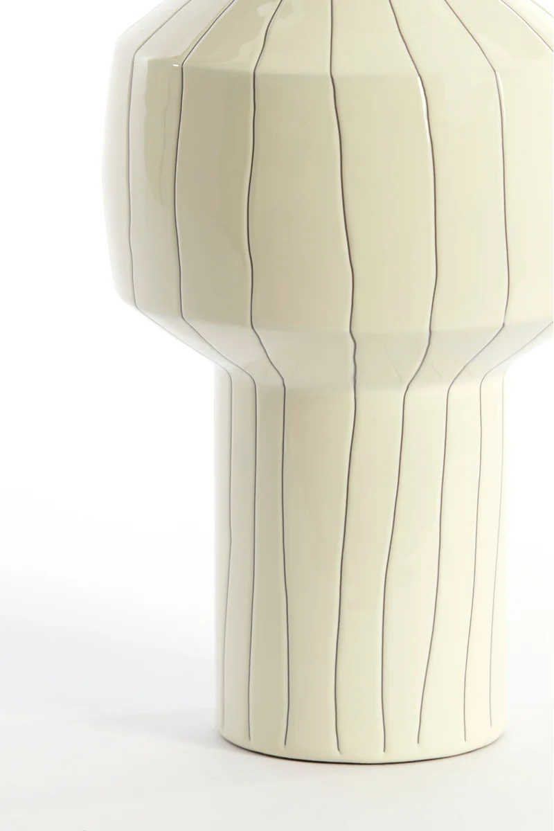 Vase Senuma 42x18 cm Weiß