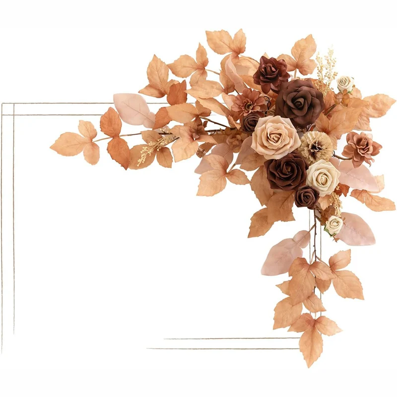 Künstliche Begrüßungsblumen für Hochzeiten, Empfänge, Veranstaltungen, 60 cm, Plastik, modernes Design
