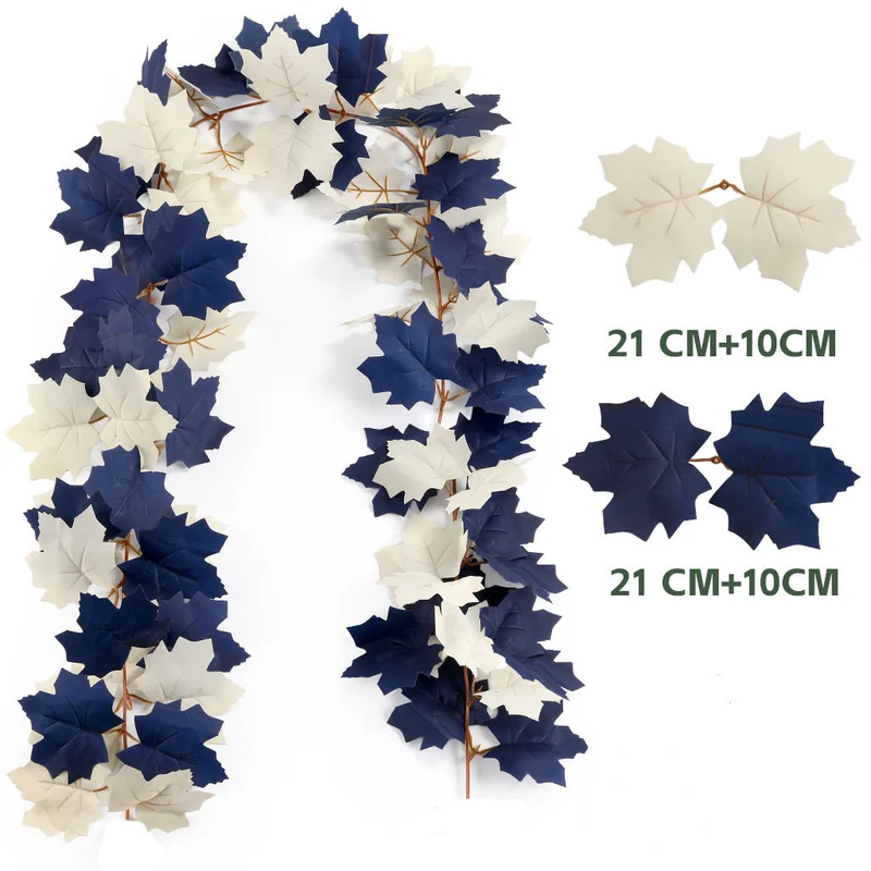 Künstliche Ahornblatt-Ranke 175 cm – Herbst-Deko, Hochzeit, Event, Ladenausstattung – realistisch, wartungsfrei