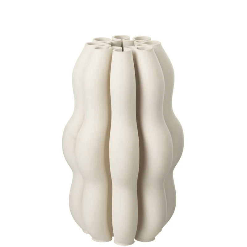 Keramikvase Naos in Beige