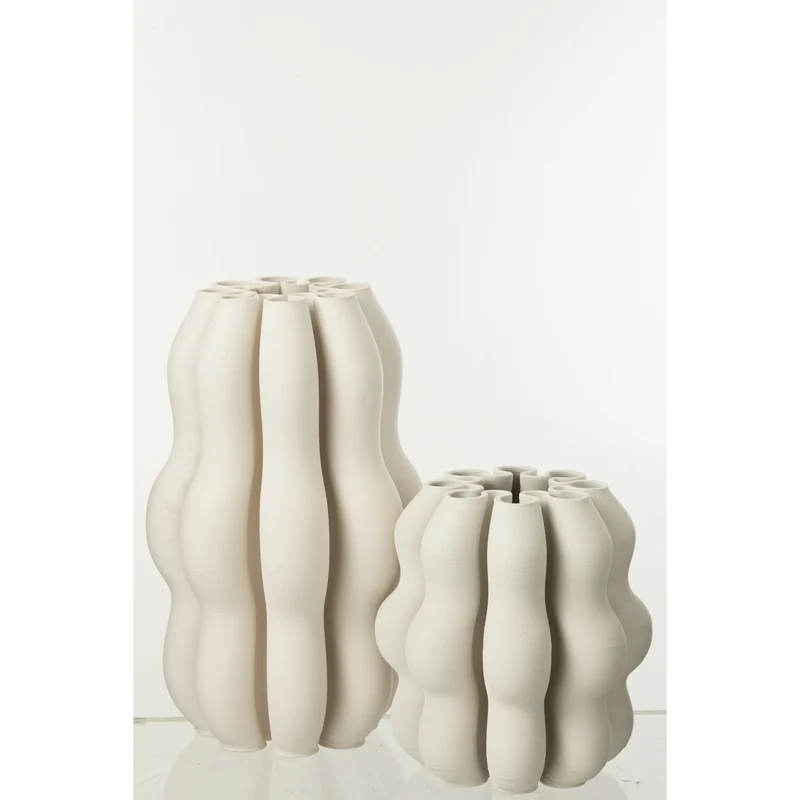 Keramikvase Naos in Beige