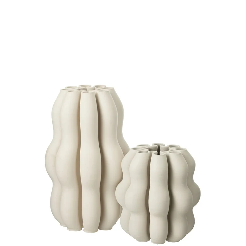Keramikvase Naos in Beige