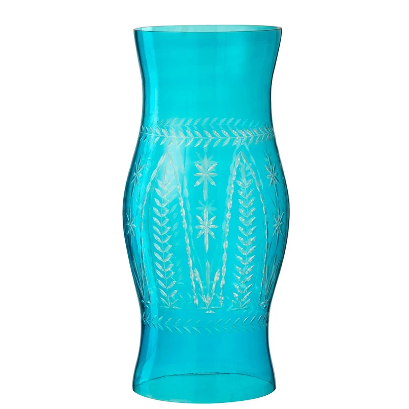 J-Line Windlicht Tarifa Glas Azuur Small