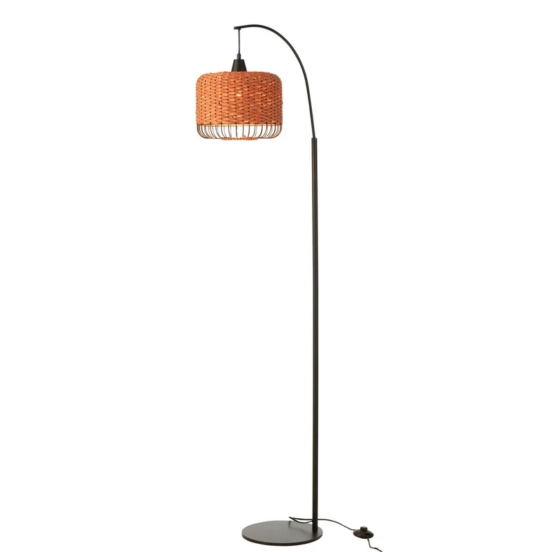 J-Line Deckenleuchte Laterne Metall Orange