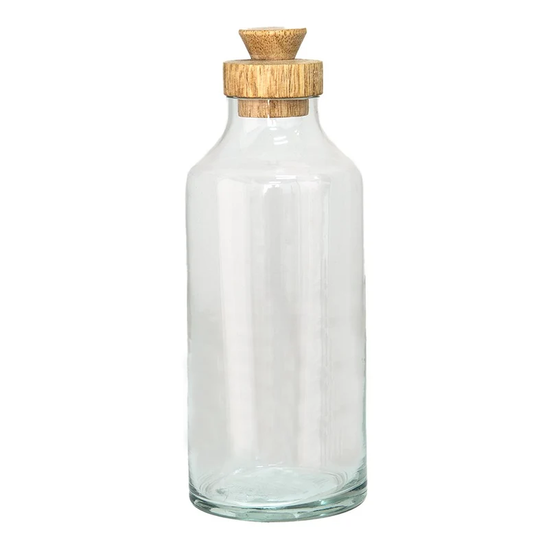 Vorratsglas mit Deckel, transparent, Ø 7 x 21 cm