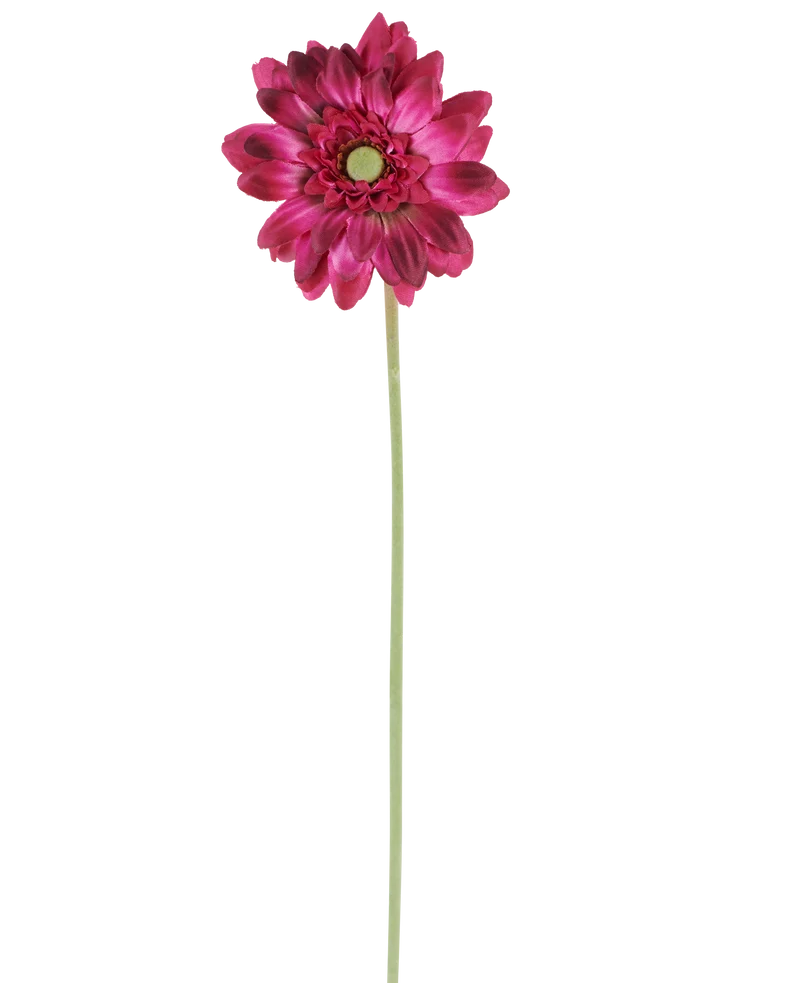 Künstliche Blume Mini Gerbera 47 cm dunkelrosa