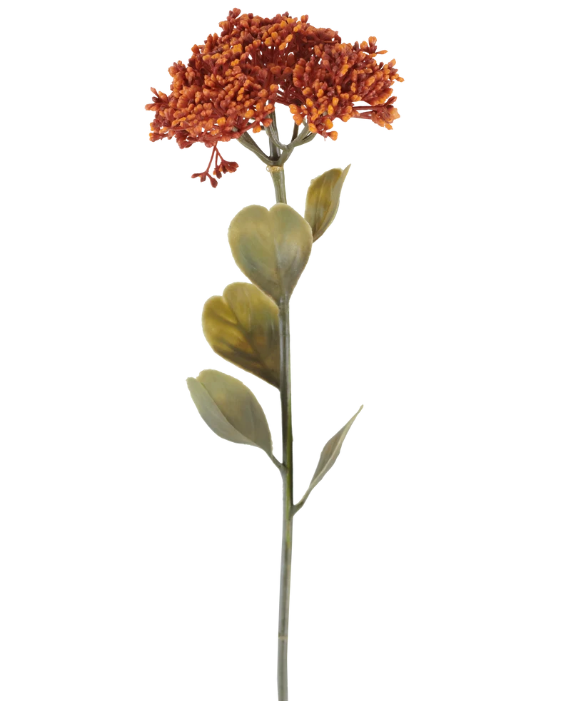 Künstliche Blume Sedum 46 cm alt orange