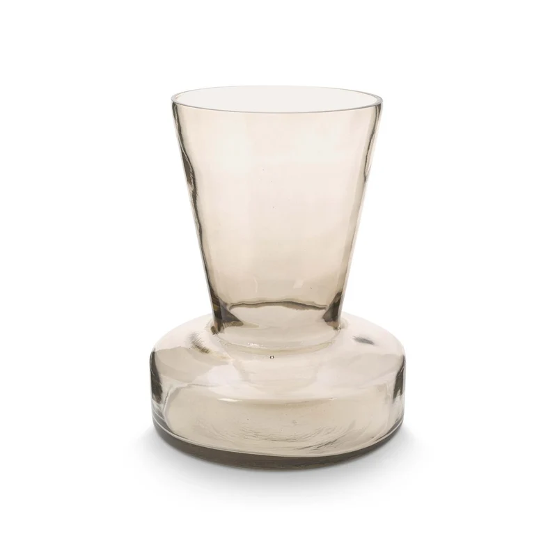 Trompetenvase 'Myrrhe Sand', mundgeblasenes Glas, klein