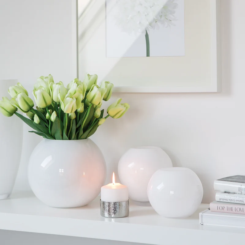 MOON Vase weiß