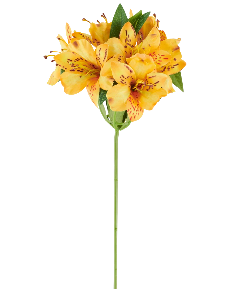 Künstliche Blume Alstroemeria 47 cm gelb